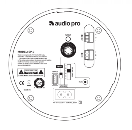 Image nº4 du produit Enceinte active 2 voies Audio Pro Business SP-3 pour installation sur rail transmission sans fil 1.9 GHz blanc