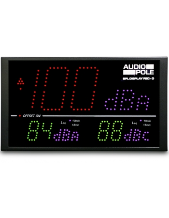Image principale du produit Afficheur dBA & dBC Audiopole SPL-ONE conforme au décret 2017-1244