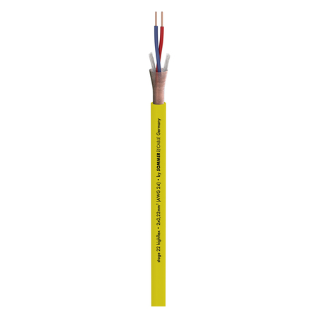 Image secondaire du produit Câble Micro Sommer cable Stage 22 2X0.22 mm2 jaune vendu au mètre