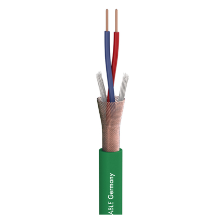 Image principale du produit Câble Micro Sommer cable Stage 22 2X0.22 mm2 Vert vendu au mètre