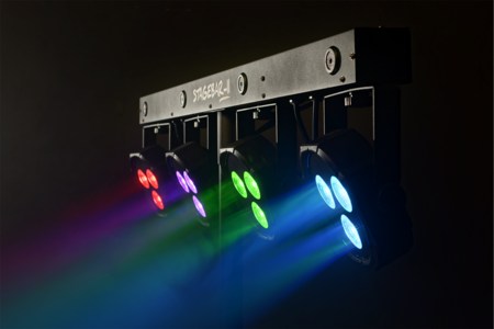 Image nº5 du produit STAGEBAR-II Algam Lighting – Set de projecteurs led PAR + Derby + Strobe + laser avec stand et housse
