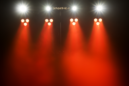 Image nº6 du produit STAGEBAR-II Algam Lighting – Set de projecteurs led PAR + Derby + Strobe + laser avec stand et housse