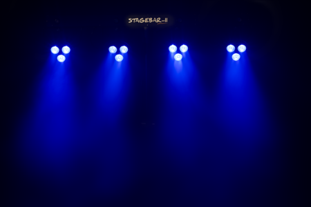 Image nº7 du produit STAGEBAR-II Algam Lighting – Set de projecteurs led PAR + Derby + Strobe + laser avec stand et housse