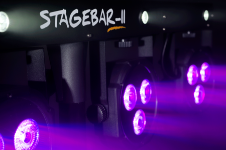 Image nº8 du produit STAGEBAR-II Algam Lighting – Set de projecteurs led PAR + Derby + Strobe + laser avec stand et housse