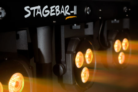 Image nº9 du produit STAGEBAR-II Algam Lighting – Set de projecteurs led PAR + Derby + Strobe + laser avec stand et housse