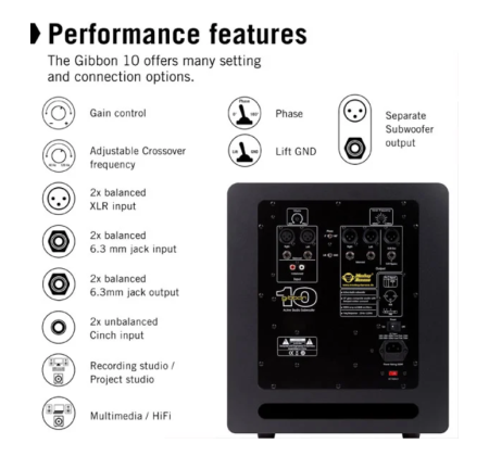 Image nº4 du produit Gibbon10 Monkey Banana Caisson de Basses Actif 300W noir