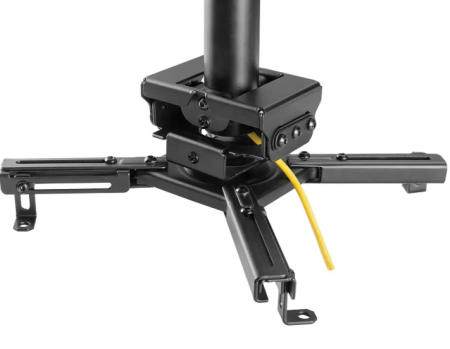 Image secondaire du produit Support plafond pour vidéoprojecteur, Orientable et inclinable, Hauteur réglable 70-117 cm, Coloris Noir