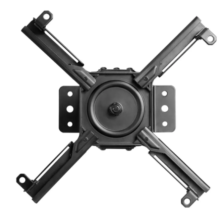 Image nº5 du produit Support plafond pour vidéoprojecteur, Orientable et inclinable, Hauteur réglable 70-117 cm, Coloris Noir