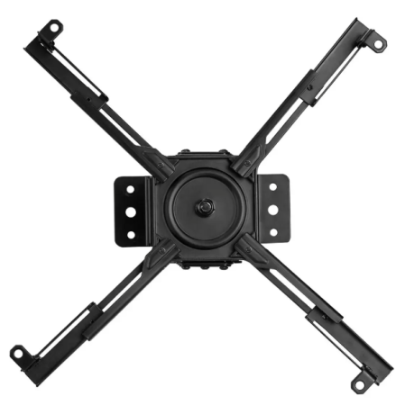Image nº6 du produit Support plafond pour vidéoprojecteur, Orientable et inclinable, Hauteur réglable 70-117 cm, Coloris Noir