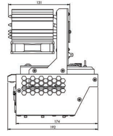 Image nº3 du produit Sully T650SX Robert Juliat Module trappe Sully 115W 3000K pour conversion découpe halogène en Led