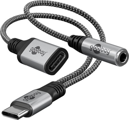 Image principale du produit Adaptateur USB-C vers USB-C et Jack, 3,5 mm