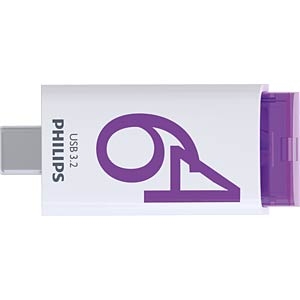 Image principale du produit Clé USB 3.2 Philips 64Go