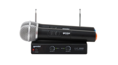 Image principale du produit Micro sans fil Gemini VHF-02M-S48 bandes VHF : 186.6MHz - 204.6MHz
