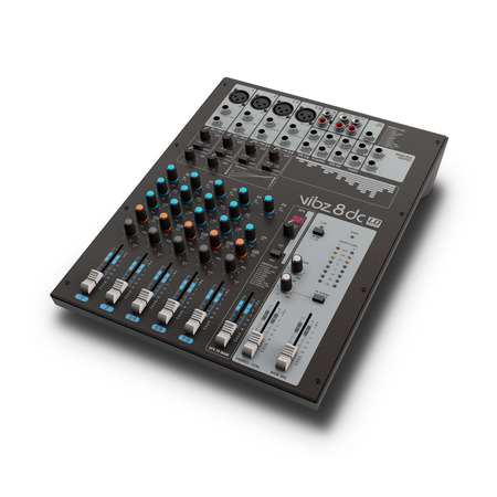 Image principale du produit Table de mixage LD Systems VIBZ 8 canaux avec effets et compresseur intégrés