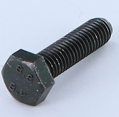Image principale du produit Vis 10X30mm noir tête hexagonale Class 8.8