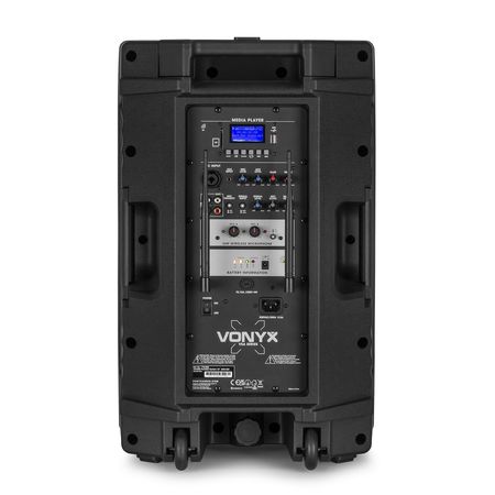 Image nº6 du produit VSA500 VONYX - Enceinte autonome 12 pouces sur batterie 2 micros mains