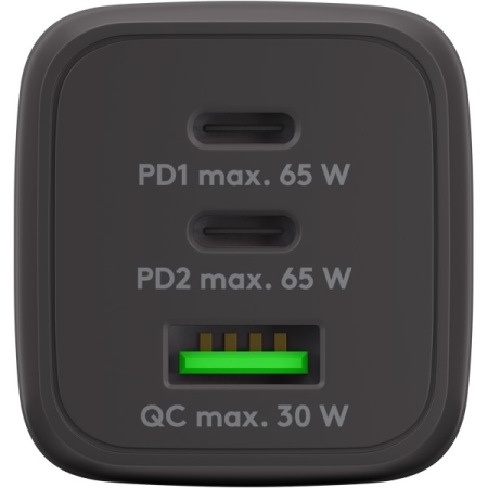 Image nº5 du produit 65 W USB-C PD Multiport Goobay - Chargeur noir 65W usb-c PD et USB