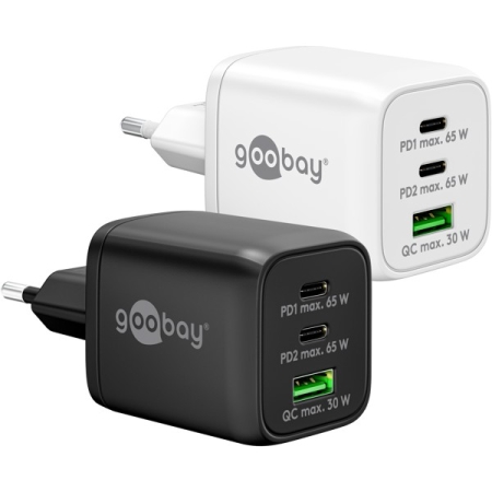 Image nº7 du produit 65 W USB-C PD Multiport Goobay - Chargeur noir 65W usb-c PD et USB