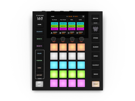 Image principale du produit Wolfmix W1 MK3 - Contrôleur DMX autonome pour DJ discothèques et animations