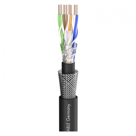 Image secondaire du produit X640-1000-SW sommer cable - Câble RJ45 avec Mercator CAT6 superflex PUR noir + 2 fiches RJ45C6XL longueur 10m